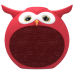 Портативная колонка Ritmix ST-110BT Owl красная