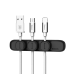 Держатель проводов Baseus Cable Clip Peas Чёрный