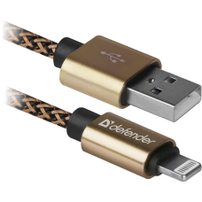 Кабель USB Defender Lightning ACH01-03T PRO Gold (87806)