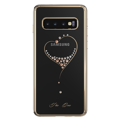 Чехол с Swarovski Kingxbar Wish для Galaxy S10 Plus Золото