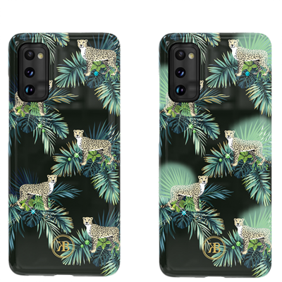 Чехол Kingxbar Spring для Galaxy S20 Green Leopard