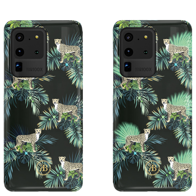 Чехол Kingxbar Spring для Galaxy S20 Ultra Green Leopard