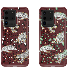 Чехол Kingxbar Spring для Galaxy S20 Ultra Red Leopard