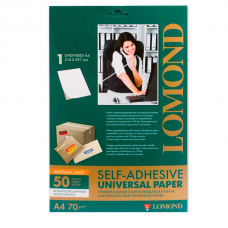 Самоклеящаяся бумага Lomond A4 неделенная 50 листов (2000005)