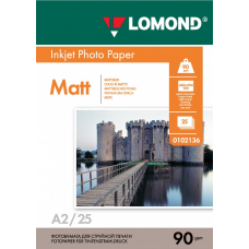 Бумага Lomond матовая односторонняя A2 90 г/м2 25л (0102136)