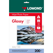 Фотобумага Lomond Glossy A4 200 г/м2 50л (0102020)