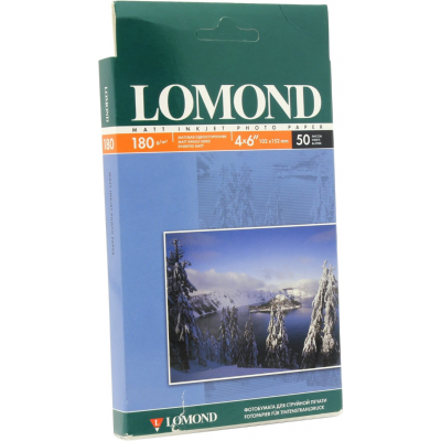 Фотобумага Lomond матовая односторонняя A6 180 г/м2 50л (0102088)