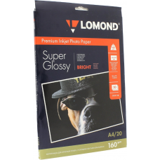 Фотобумага Lomond Super Glossy Bright Non-Pe Premium A4 160 г/м2 20л (1101110)