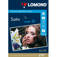 Фотобумага Lomond Satin Warm Premium A3 270 г/м2 20л (1104103)