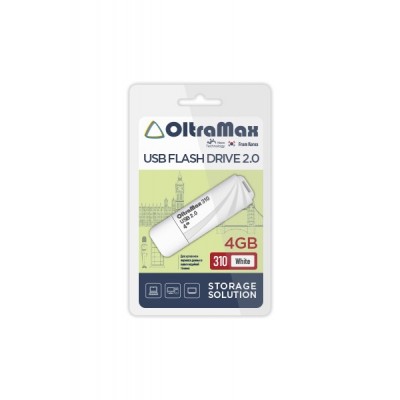 Флеш-накопитель OltraMax 310 белый (OM-4GB-310-White)