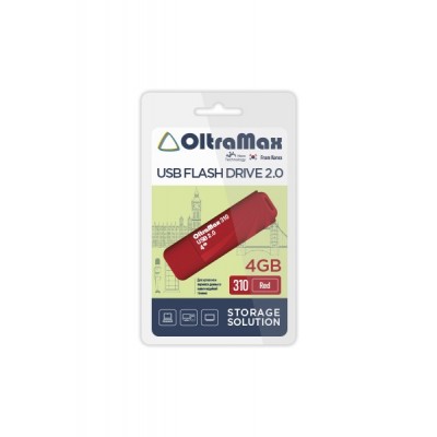 Флеш-накопитель OltraMax 310 красный (OM-4GB-310-Red)