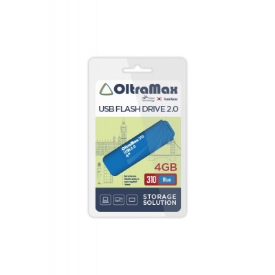 Флеш-накопитель OltraMax 310 синий (OM-4GB-310-Blue)