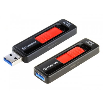 USB-накопитель 128GB Transcend JetFlash 760, черный/красный (TS128GJF760)