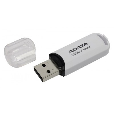 USB-накопитель 16GB ADATA C906, белый (AC906-16G-RWH)