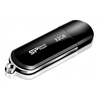 USB-накопитель 16GB Silicon Power Lux Mini 322, черный (SP016GBUF2322V1K)