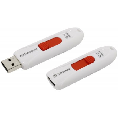 Флеш накопитель 16GB Transcend JetFlash 590, USB 2.0, Белый (TS16GJF590W)