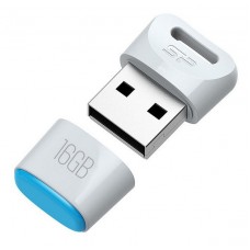 Флеш накопитель 16GB Silicon Power Touch T06, USB 2.0, Белый (SP016GBUF2T06V1W)
