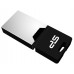 Флеш накопитель 32Gb Silicon Power Mobile X20 OTG, USB 2.0/MicroUSB, Серебристый (SP032GBUF2X20V1K)