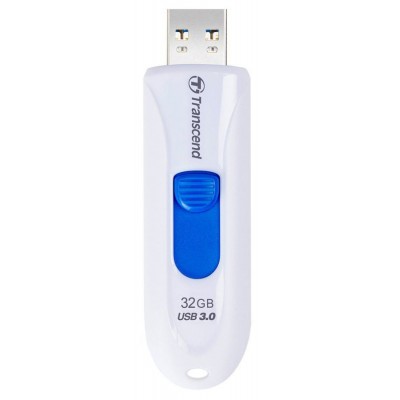 Флеш накопитель 32GB Transcend JetFlash 790, USB 3.0, Белый/Синий (TS32GJF790W)