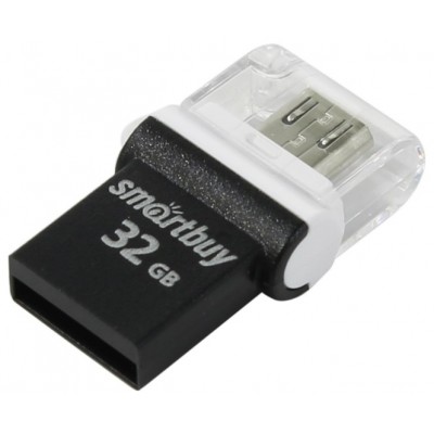 Флеш накопитель 32GB SmartBuy POKO OTG Black (SB32GBPO-K)