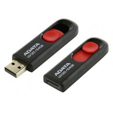 Флеш-накопитель USB 64GB A-DATA USB 2.0 UV120 черный/красный (AUV120-64G-RKD)