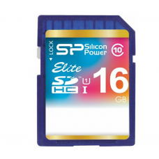 Карта памяти 16GB Silicon Power Elite SDHC Class 10 UHS-I (SP016GBSDHAU1V10)
