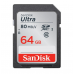 SD карта памяти 64GB SanDisk Ultra SDXC Class 10 UHS-I 80 MB/s (SDSDUNC-064G-GN6IN)