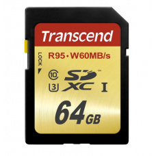Карта памяти SD 64GB Transcend Class 10 UHS-I (TS64GSDU3)