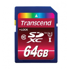 Карта памяти 64GB Transcend SDHC Class 10 600x UHS-I (TS64GSDXC10U1)