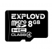 Карта памяти 8GB Exployd Class 4 + SD-адаптер (EX008GCSDHC4-AD)