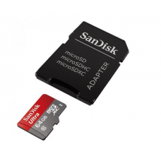 Карта памяти 64GB SanDisk MicroSDXC Class 10 Ultra + SD адаптер (SDSDQUIN-064G-G4)