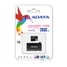 Карта памяти 32GB ADATA MicroSDHC Class 10 UHS-I (OTG/USB Reader) (AUSDH32GUICL10-ROTGMBK)