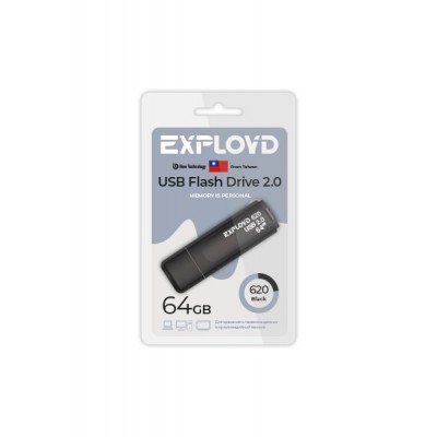 Флеш-накопитель 64GB Exployd 620 черный (EX-64GB-620-Black)