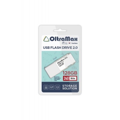 Флеш-накопитель 128GB OltraMax 240 белый (OM-128GB-240-White)