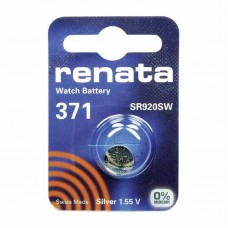 Элемент питания (батарейка/таблетка) Renata R371 [оксид-серебряная, 371, D371, V371, SR920SW, SR69, SR920, 1.55 В]