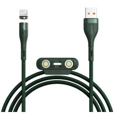 Кабель Baseus Zinc Magnetic USB - Micro USB+Lightning+Type-C 3A 1м Зеленый