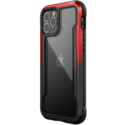Чехол Raptic Shield для iPhone 12/12 Pro Чёрный/Красный градиент