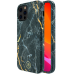 Чехол Kingxbar Marble для iPhone 12/12 Pro Чёрный