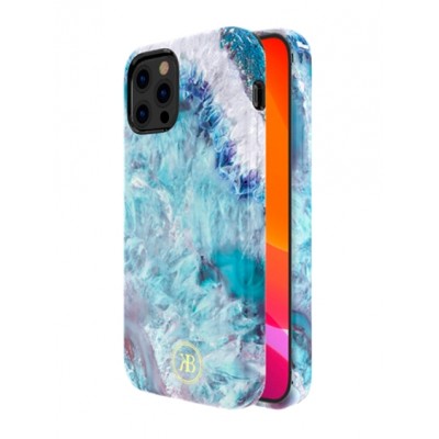 Чехол Kingxbar Agate для iPhone 12 Pro Max Голубой