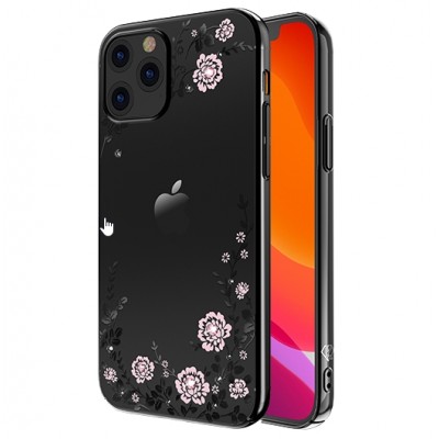 Чехол Kingxbar Flora для iPhone 12 Pro Max Чёрный