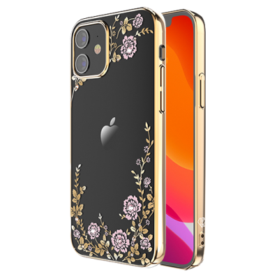 Чехол Kingxbar Flora для iPhone 12 mini Золотой