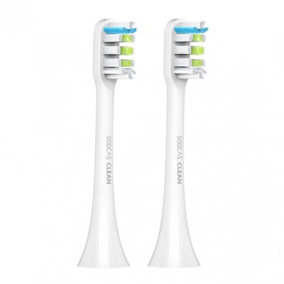 Сменные насадки для зубной щетки Xiaomi Soocas X3 (2 шт.) Белые