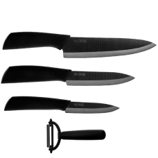 Набор керамических ножей Xiaomi Huo Hou Nano Ceramic Knife Черный
