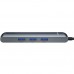 Хаб Baseus Mechanical Eye Six-in-One (HDMI, USB 3.0, Ethernet port) Серый