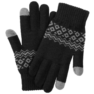Перчатки для сенсорных экранов Xiaomi FO Touch Screen Warm Velvet Gloves Чёрные