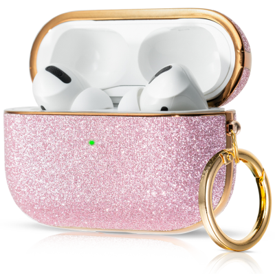 Чехол Kingxbar Bling для Apple AirPods Pro Розовый