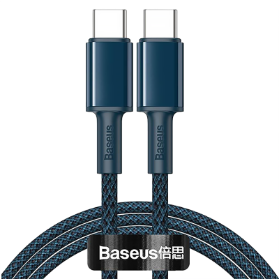 Кабель Baseus High Density Braided Type-C 100W 1м Синий