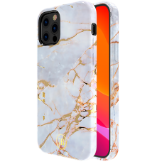 Чехол Kingxbar Marble для iPhone 12 Pro Max Белый