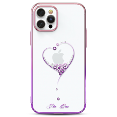 Чехол Kingxbar Wish для iPhone 12/12 Pro Розовый/Фиолетовый