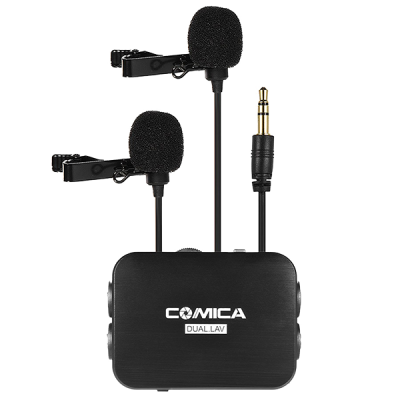 Микрофон петличный двойной CoMica Dual.Lav CVM-D03